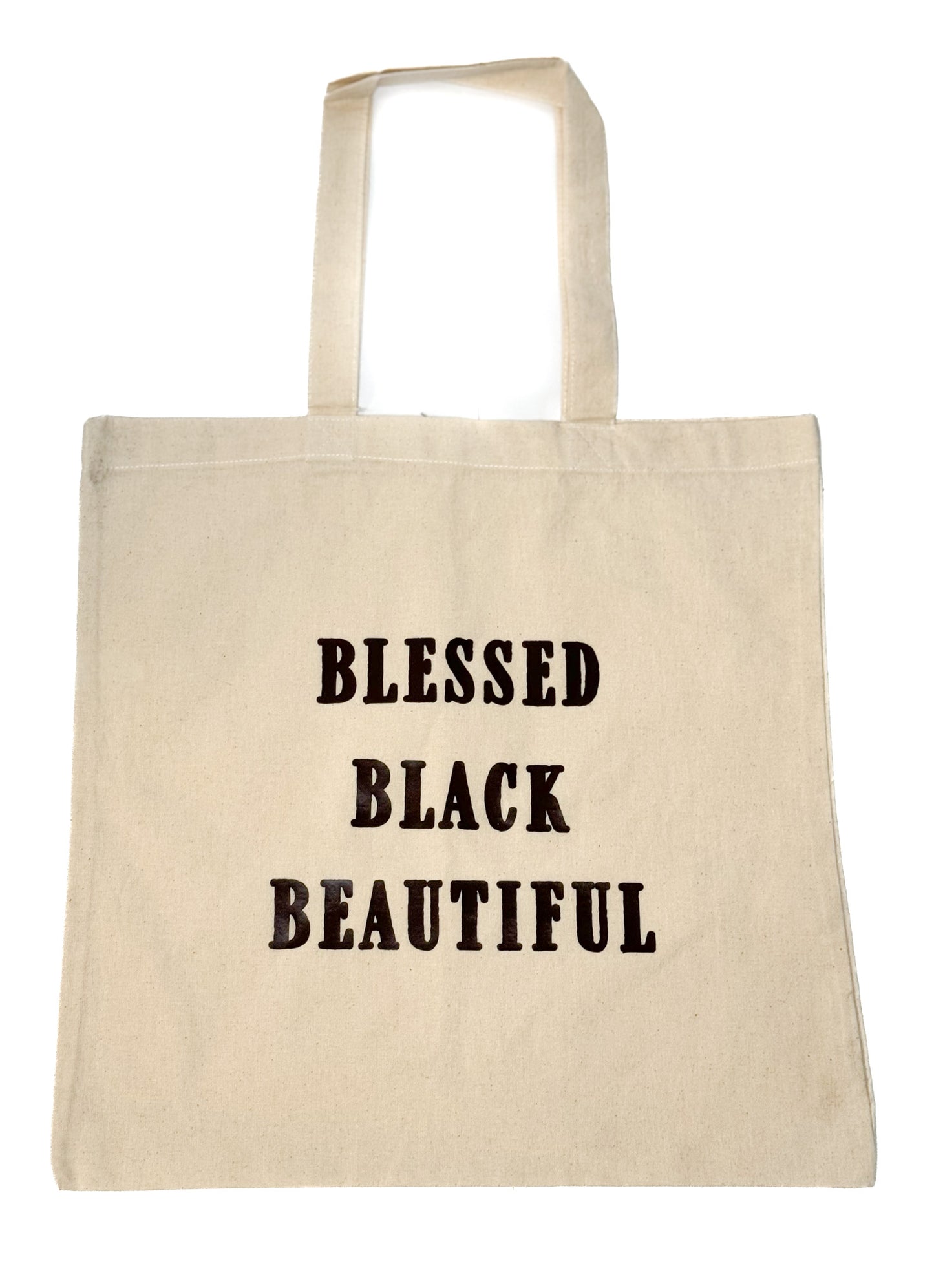 Brown Blessed Black Beautiful Tote