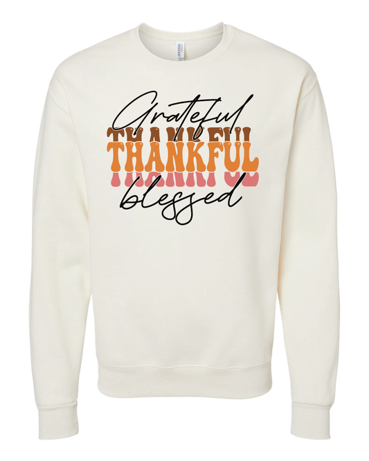 Grateful Thankful Blessed Sweatshirt