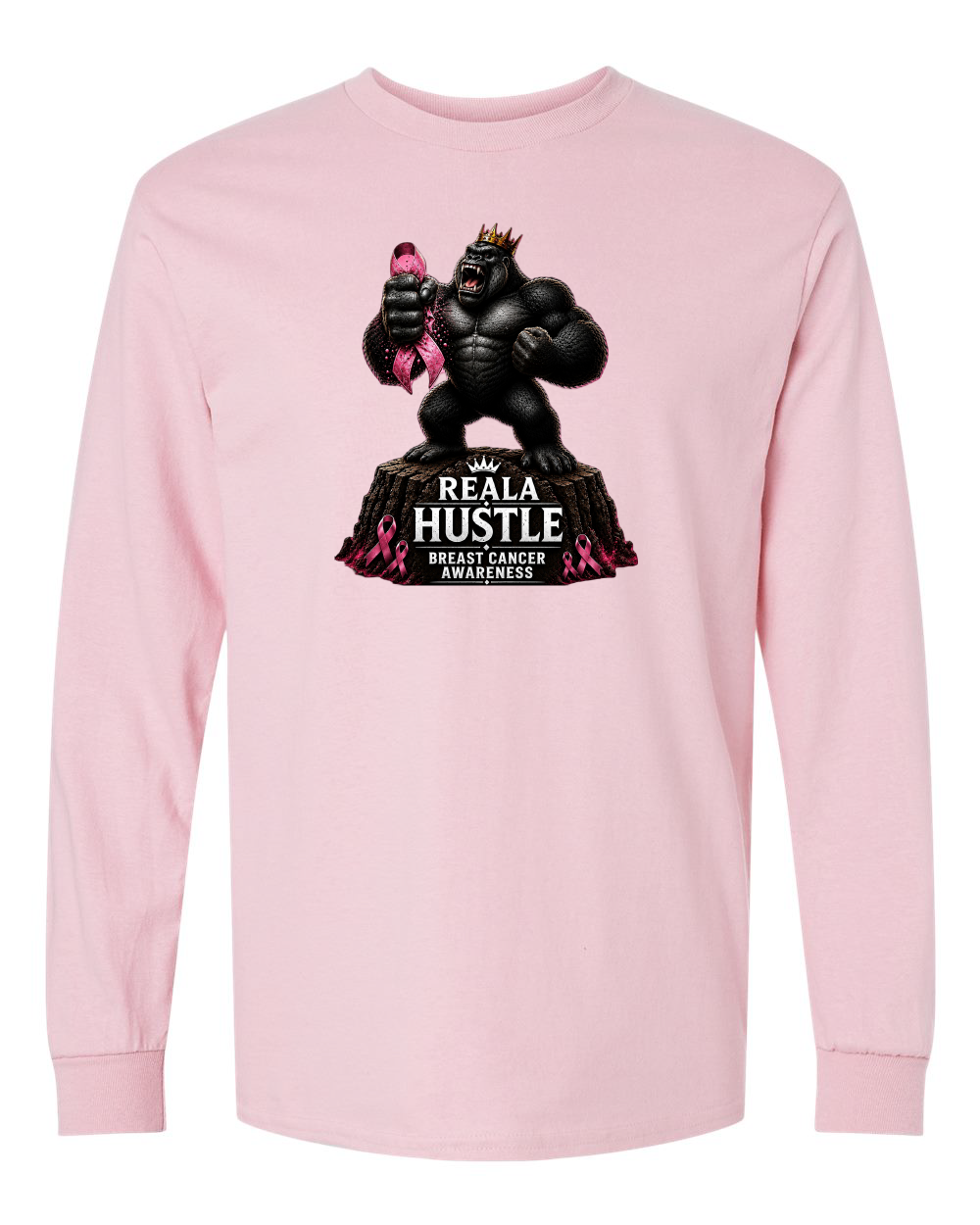 Reala Hustle Breast Cancer Shirt